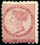 Stamp of Canada » Prince Edward Island 1861 2d Rose mint, 2d Rose-Carmine mint, 3d unused and 6d unused, plus 2d imperf
