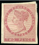 Stamp of Canada » Prince Edward Island 1861 2d Rose mint, 2d Rose-Carmine mint, 3d unused and 6d unused, plus 2d imperf
