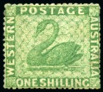 Stamp of Australia » Western Australia 1861 Issue group of unused to 1s (9)