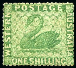 Stamp of Australia » Western Australia 1861 Issue group of unused to 1s (9)