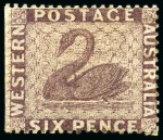 Stamp of Australia » Western Australia 1861 Issue group of unused to 1s (9)