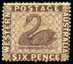 Stamp of Australia » Western Australia 1861 Issue group of unused to 1s (9)