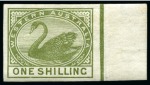 Stamp of Australia » Western Australia 1871-1912, Mint collection on stockcards, better items incl. two £1 brown-orange