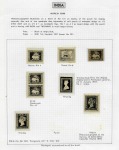 Stamp of India » 1854 Lithographs 1854 Tracing Essays: Group of eight essays neatly mounted (*)