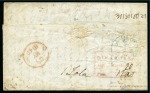 Stamp of India » Postal History 1849 Folded entire from Dinapore to Bedford, England, *