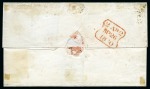 Stamp of Great Britain » 1840 1d Black and 1d Red plates 1a to 11 1840 (Sep 26) Wrapper sent locally within London with 1840 1d grey-black pl.1a FF tied by a crisp strike of an experimental black MC