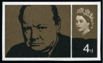 Stamp of Great Britain » Queen Elizabeth II 1965 Churchill 4d & 1s3d (Ordinary) mint nh imperforate imprimaturs