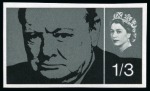 Stamp of Great Britain » Queen Elizabeth II 1965 Churchill 4d & 1s3d (Ordinary) mint nh imperforate imprimaturs