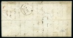 Stamp of Great Britain » 1840 2d Blue (ordered by plate number) 1840 (Aug 17) Lettersheet from Wick to Thurso (Scotland) with 1840 2d blue pl.1 PL-QL vertical pair