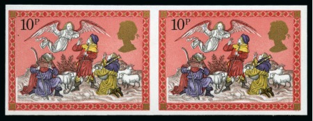 Stamp of Great Britain » Queen Elizabeth II 1979 Christmas 10p mint nh imperforate horizontal pair