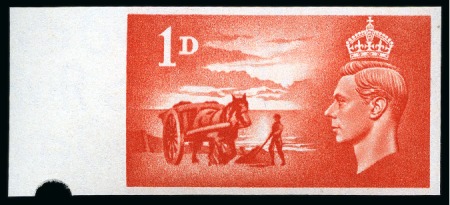 Stamp of Great Britain » Channel Islands 1948 Channel Islands Liberation 1d & 2 1/2d imperforate imprimaturs
