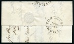 Stamp of Great Britain » 1840 1d Black and 1d Red plates 1a to 11 1841 (Jul 29) Wrapper from Farnham to SOuthampton with 1840 1d black pl.11 JF