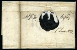 Stamp of Mauritius » Pre-Stamp & Stampless Postal History 1822 (1.6) Folded entire from Port Louis to England, bearing 2-line 'PORT LOUIS/UNPAID' despatch hs on front (Type III)