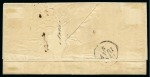 Stamp of Mauritius » Pre-Stamp & Stampless Postal History 1826 (23.12) Folded printed circular entire from Port Louis to France, bearing fine strike of the 2-line 'MAURITIUS/POST OFFICE' despatch hs (Type I) 
