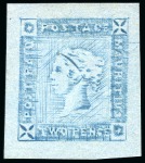 Stamp of Mauritius » 1859 Lapirot Issue » Intermediate Impressions (SG 38) 1859 Lapirot 2d blue, intermediate impression, unused without gum