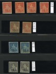 Stamp of Mauritius » 1858-62 Britannia Issues (SG 26-35) 1859-61 Britannia: Mixed lots of unused singles incl. different shades, fine (10) (SG £450)