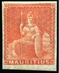 Stamp of Mauritius » 1858-62 Britannia Issues (SG 26-35) 1859-61 Britannia: Mixed lots of unused singles incl. different shades, fine (10) (SG £450)
