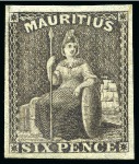 Stamp of Mauritius » 1858-62 Britannia Issues (SG 26-35) 1859-61 Britannia: Mixed lots of unused singles incl. different shades, fine (10) (SG £450)