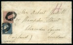 Stamp of Mauritius » 1859 Dardenne Issue (SG 41-44) DARDENNE / DE LA RUE COMBINATION COVER