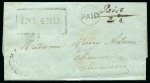 Stamp of Mauritius » Pre-Stamp & Stampless Postal History 1851 (8.1) and (6.3) Two neat stampless entires both sent locally from Port Louis to Savane