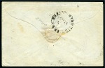 Stamp of Mauritius » Pre-Stamp & Stampless Postal History 1854 (7.5) Incoming stampless envelope from Ceylon, with forwarding agents cachet 'FORWARDED/JOHN BLACK/GALLE'