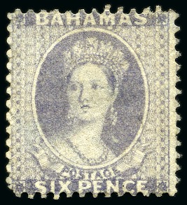 Stamp of Bahamas 1862 No Wmk 6d lavender-grey perf.13 unused no gum