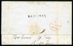 Stamp of Bahamas 1842 Entire from Vera Cruz to London with "BAHAMAS" (Ludington type B1) on reverse