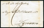 Stamp of Bahamas 1842 Entire from Vera Cruz to London with "BAHAMAS" (Ludington type B1) on reverse