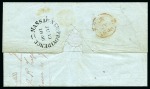 Stamp of Bahamas 1846 Entire from Nassau to the Wesleyan Mission in London, rated 1s, reverse with a "NASSAU / NEW PROVIDENCE" JU 18 1846 cds