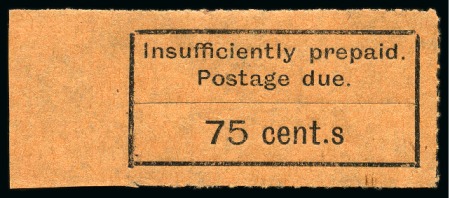 Stamp of Zanzibar » The Zanzibar Post Office (1895-1964) » Postage Dues Postage Dues: 1926-30 3c to 75c group of ten values (excluding 6c, 12c and 25c but with both 18c) each showing variety "cent.s"
