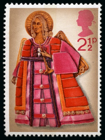 Stamp of Great Britain » Queen Elizabeth II 1972 Christmas 2 1/2p mint nh with variety GOLD OMITTED