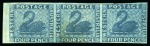 Stamp of Australia » Western Australia 1860-64 Imperf. unused/mint group incl. 4d strip of three