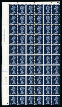 Stamp of Great Britain » Queen Elizabeth II 1967-70 Machins 1s6d (PVA gum) with GREENISH BLUE OMITTED