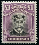 Stamp of Rhodesia OUTSTANDING SHOWPIECE COLLECTION OF THE ADMIRAL ISSUES1913-24