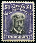 Stamp of Rhodesia OUTSTANDING SHOWPIECE COLLECTION OF THE ADMIRAL ISSUES1913-24