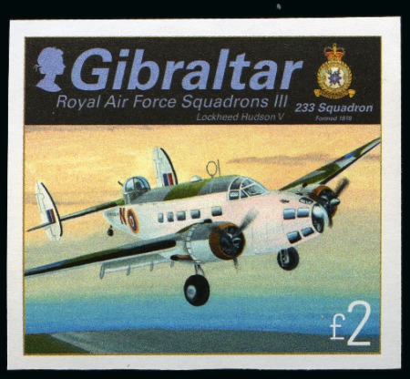 Stamp of Gibraltar 2014 Royal Air Force complete set of four imperforate