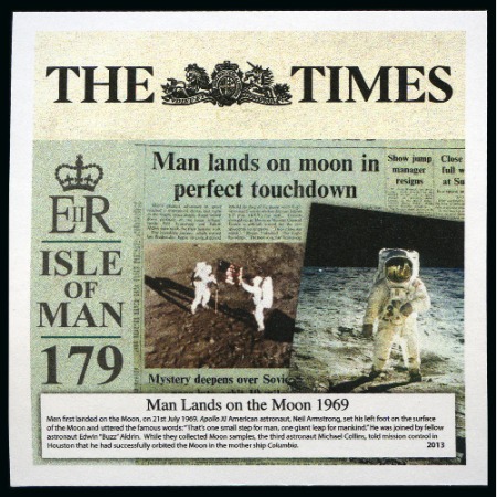 Stamp of Gibraltar 2013 The Times complete set of six imperforate varieties,