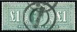 Stamp of Great Britain » Collections 1840-1937 Accumulation of mint and used in two stockbooks with useful Surface Printed, Ed.VII values to £1, with George VI booklet panes, control blocks, etc.