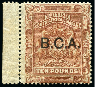 Stamp of Nyasaland » British Central Africa 1891-95 £10 Brown mint part og