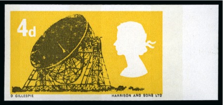 Stamp of Great Britain » Queen Elizabeth II 1966 Technology mint nh imperforate imprimatur set of four in right marginals