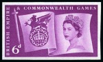 Stamp of Great Britain » Queen Elizabeth II 1958 British Empire & Commonwealth Games mint nh imperforate