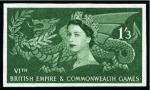 Stamp of Great Britain » Queen Elizabeth II 1958 British Empire & Commonwealth Games mint nh imperforate