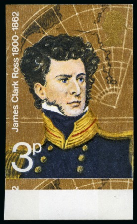 Stamp of Great Britain » Queen Elizabeth II 1973 British Explorers mint nh imperforate imprimatur set of four