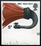 Stamp of Great Britain » Queen Elizabeth II 1972 Broadcasting Anniversaries mint nh imperforate imprimatur set of four