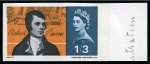 Stamp of Great Britain » Queen Elizabeth II 1965 Robert Burns (phosphor) mint nh imperforate imprimatur set of two