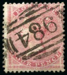 Stamp of Great Britain » Collections 1855-87, Group of 10 stamps with INVERTED WATERMARKS