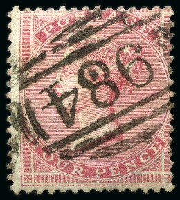 Stamp of Great Britain » Collections 1855-87, Group of 10 stamps with INVERTED WATERMARKS