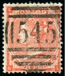 Stamp of Great Britain » Collections 1855-87, Group of 10 stamps with INVERTED WATERMARKS