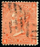 Stamp of Great Britain » Collections 1855-87, Group of 10 stamps with INVERTED WATERMARKS