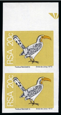 Stamp of South Africa » Union & Republic of South Africa 1974 Definitives Bird 20c mint nh imperforate vertical